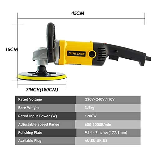 Rotatory Car Polisher - 1200W 180mm