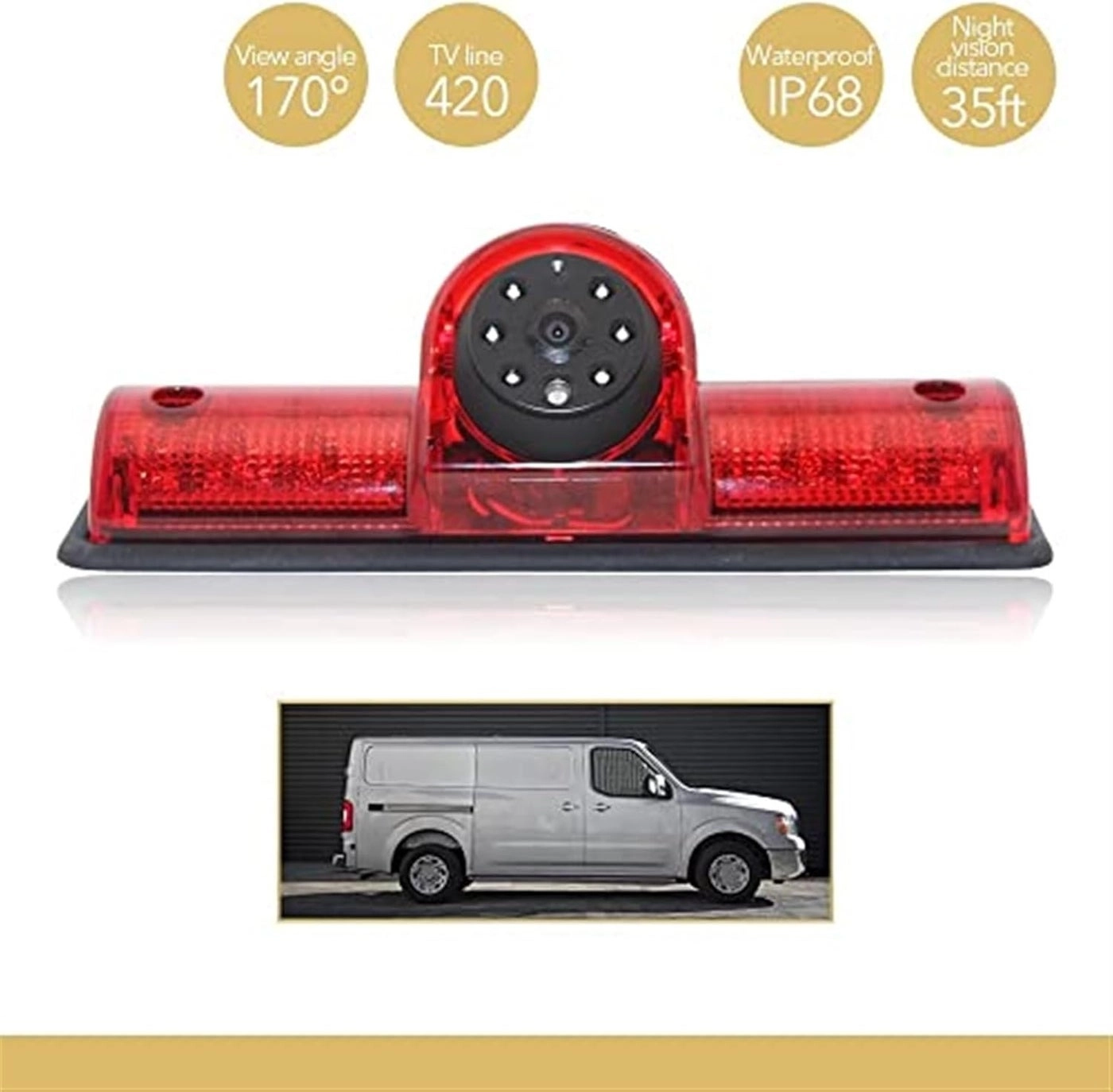 Brake Light Camera - Night vision 720P