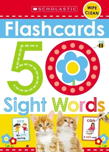 Scholastic Flashcards - 50 Sight Words