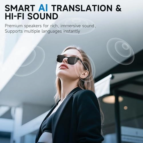Smart Glasses - AI Translation Bluetooth Audio