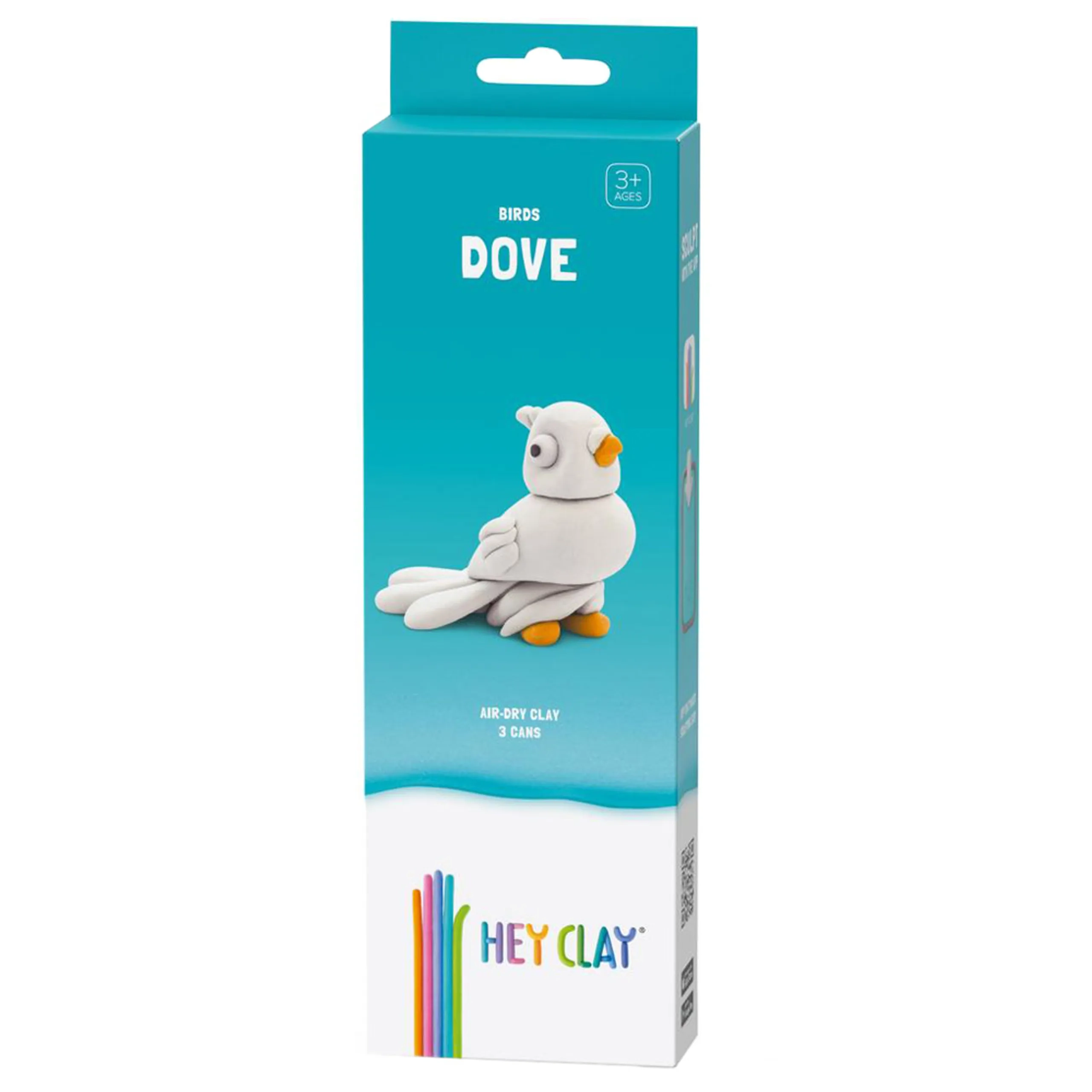HEY CLAY DIY Dove Plastic Modelling Air Dry Clay Kit - Air Dry Clay 170g 3pcs.