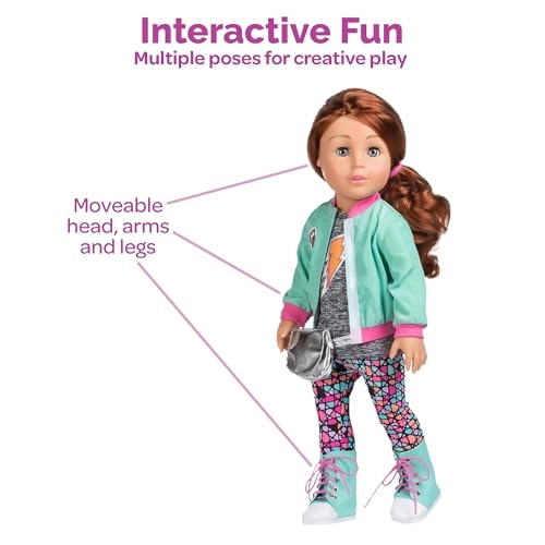 Sam Fashion Doll - 18” Poseable Limbs Rooted Hair