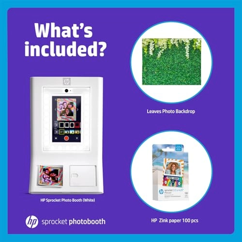 Sprocket Photobooth - 3x4" Sticky-backed 10.1" LCD