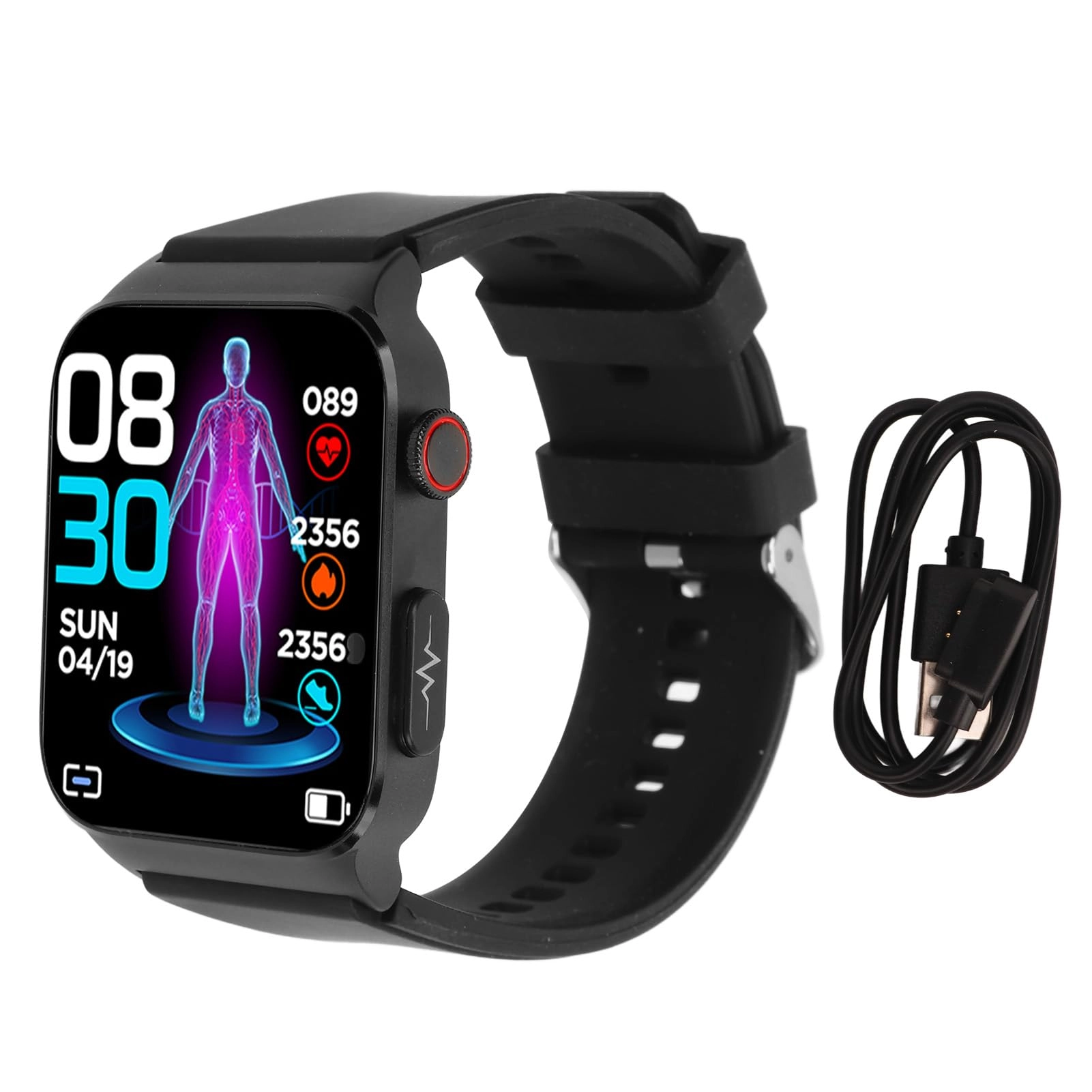 LJLHG Blood Sugar Smartwatch - Heart Rate Blood Pressure Blood Oxygen