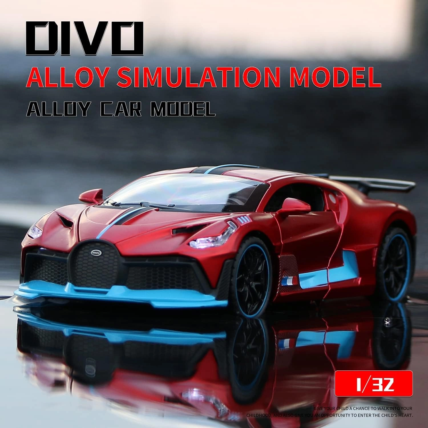 Bugatti DIVO-Black 1:32 - 1pcs