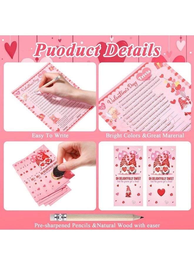 Valentine's Day Games Cards Bingo Game - 127 Pcs
