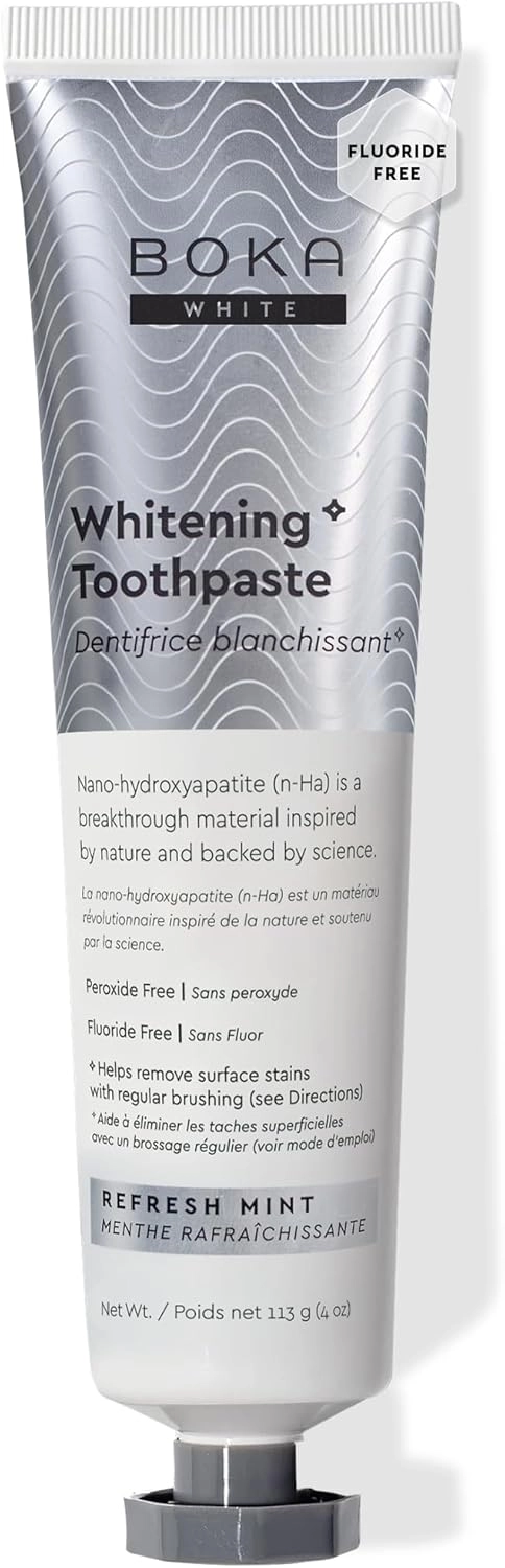 BOKA Fluoride Free Nano Hydroxyapatite Refresh Mint Toothpaste Adult, Kids 4 Fl Oz