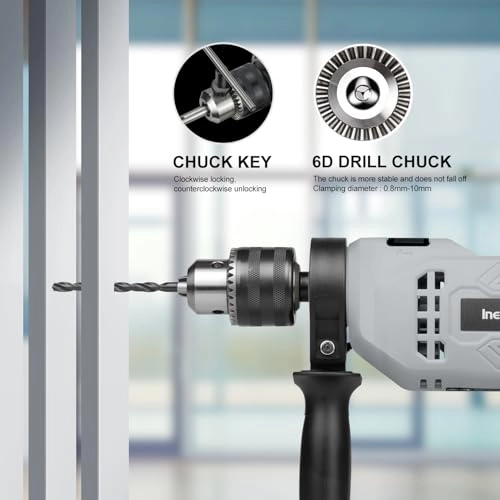 Corded Hammer Drill - 4.5Amp 0-3000 RPM 1/2 Inch Chuck