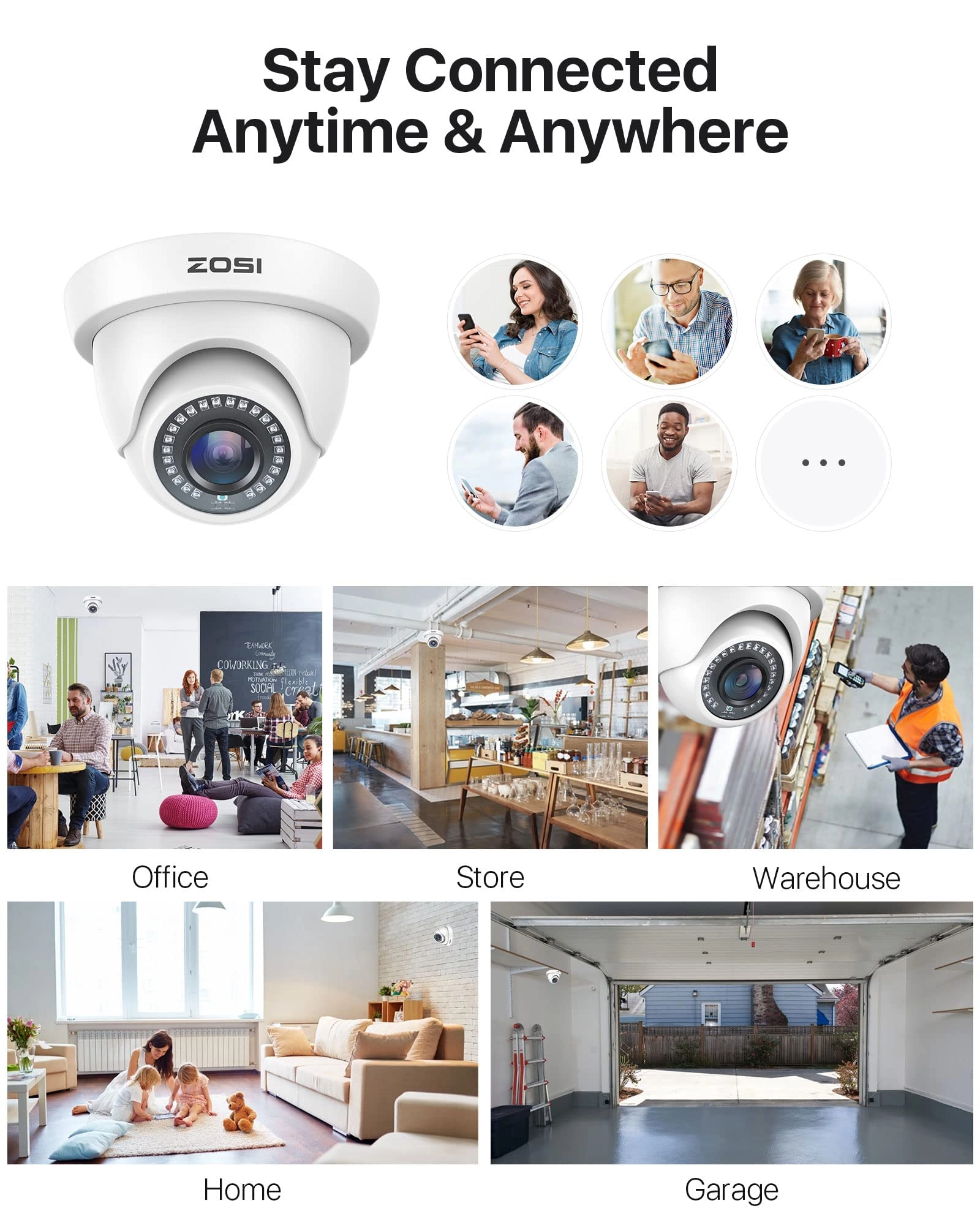 Security Bullet Camera - 1080P 4 Pack