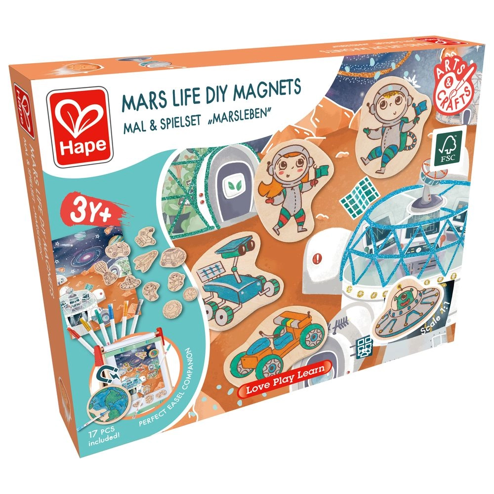 DIY Mars Space Life Art And Craft Set - 3+ years 10 pcs
