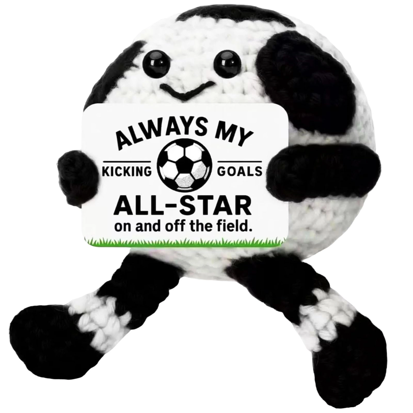 chuanping Soccer Knitted Doll - World Cup 2026 Handmade Crochet