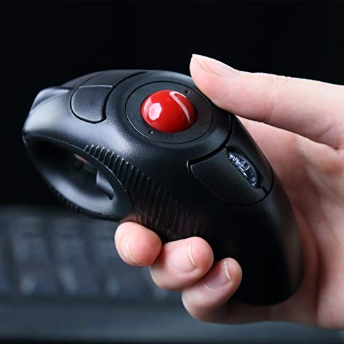 Ergonomic Handheld Trackball Mouse - Wireless