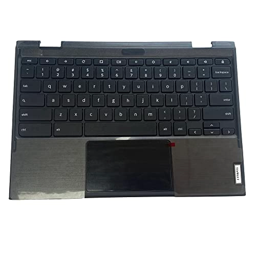 300E 2nd Gen AST - Replacement Laptop Upper Case Palmrest Non-Backlit Keyboard Assembly Black