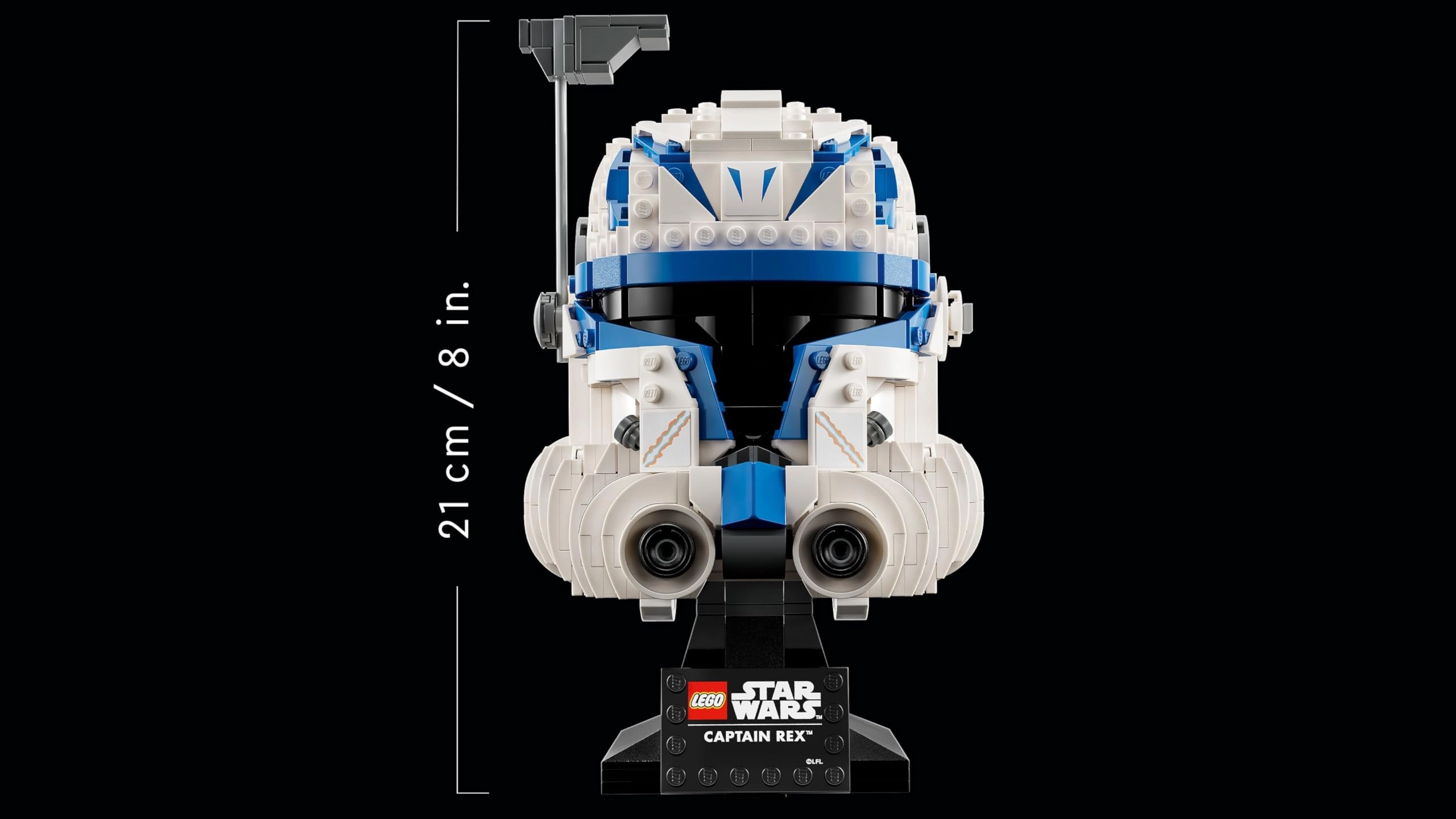 Star Wars Captain Rex Helmet (75349) - The Clone Wars Collectible Model for Adults