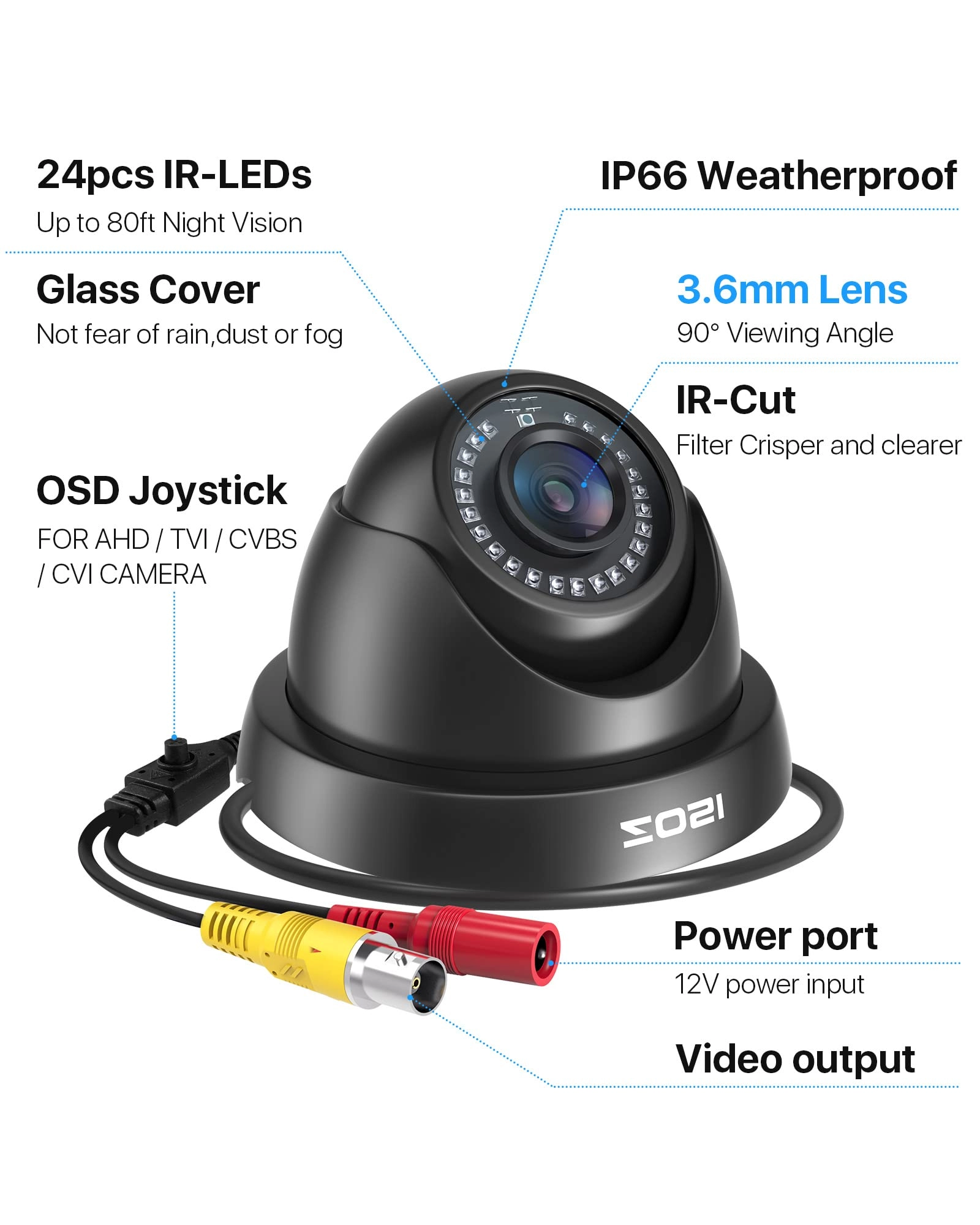 2.0MP FHD 1080p Dome Camera