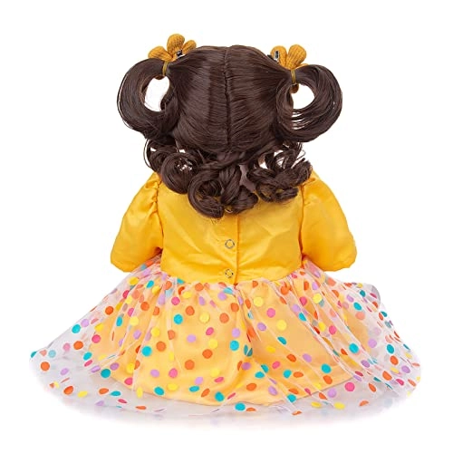 Reborn Baby Doll - 19 Inch Vinyl Yellow Dress Ages 3+