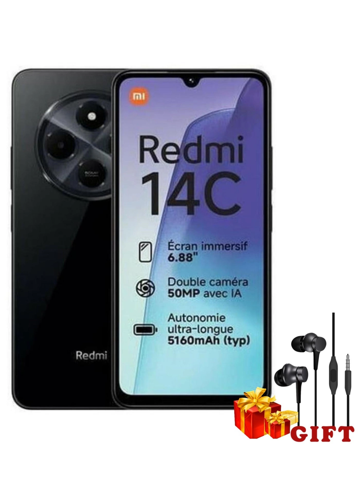 Redmi 14c 8GB 256GB + Piston Earphones Fresh Edition