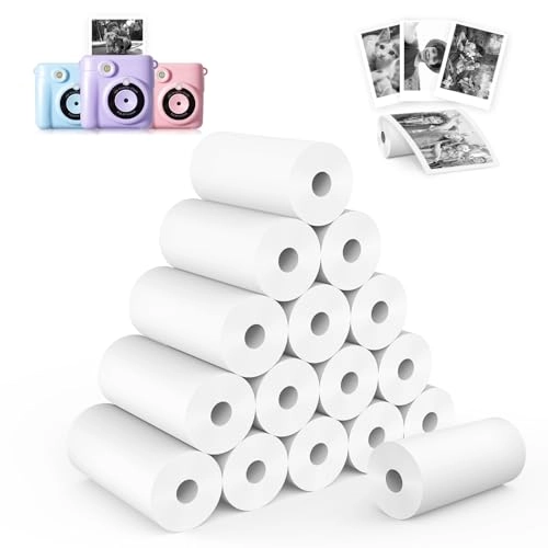 Kids Camera Instant Print Refill Paper - 16 Rolls 56mm