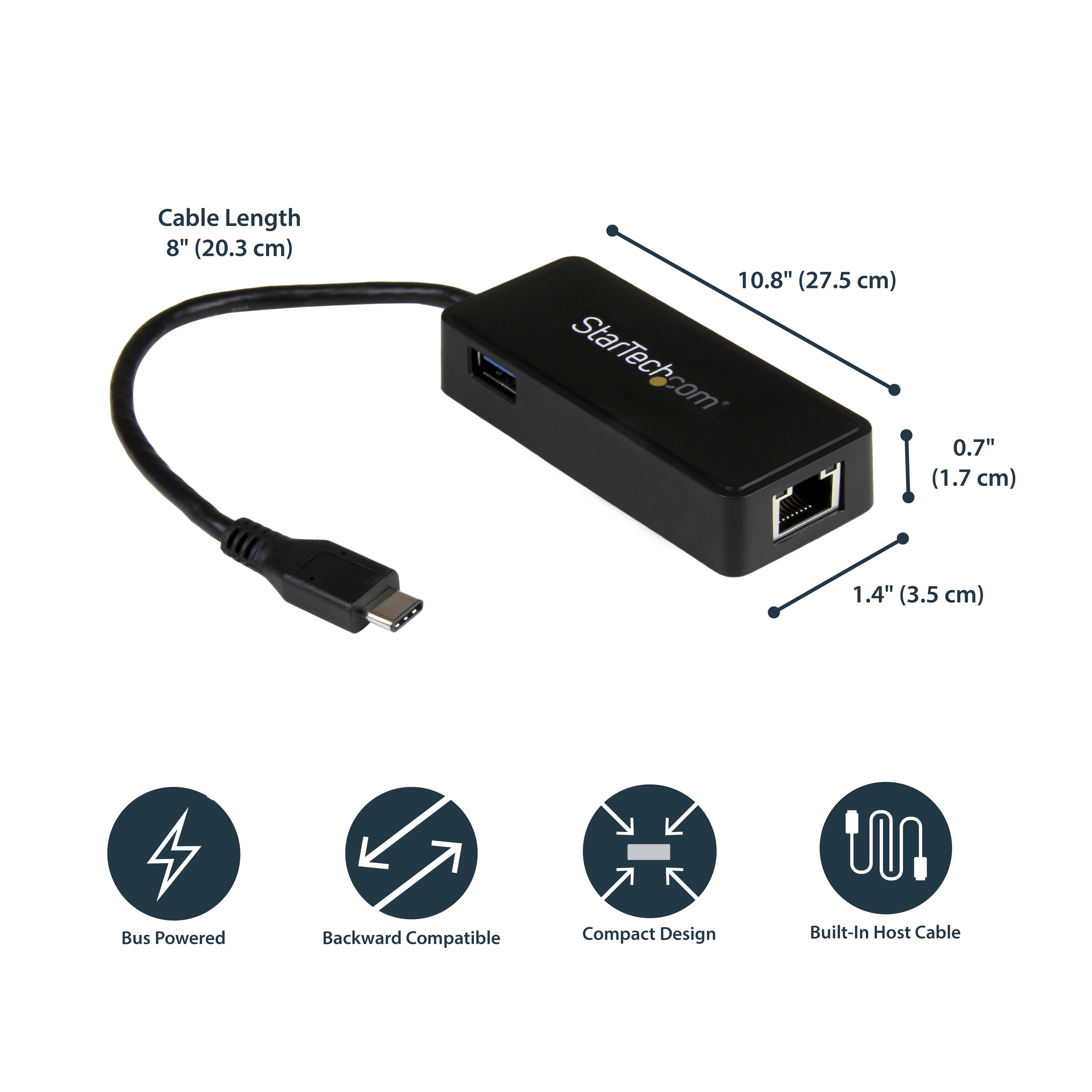 USB-C to Gigabit Ethernet Adapter - USB-C Ethernet