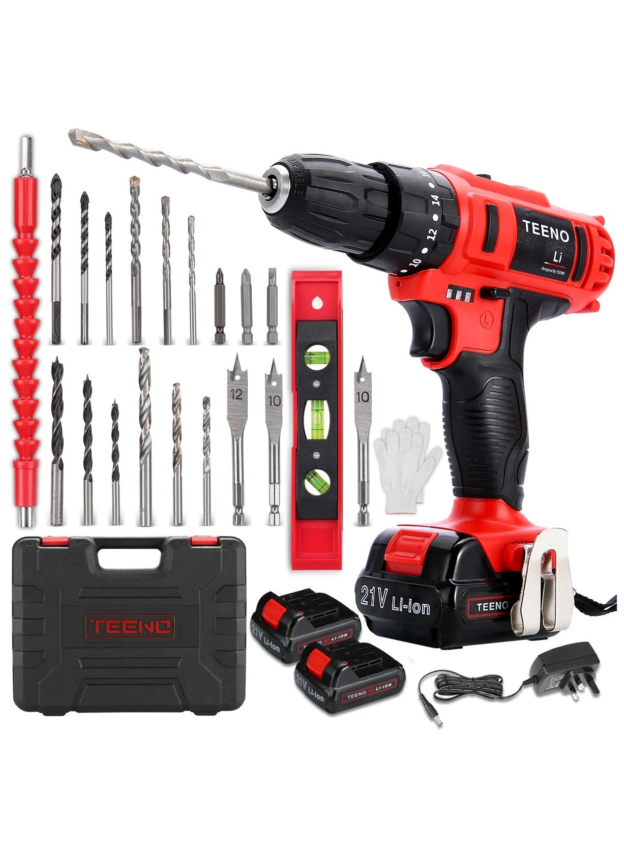 TEENO Cordless Drill Driver - 1.5 Ampere-hour