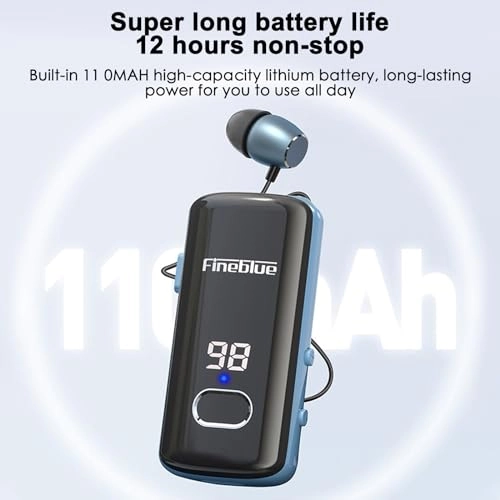 Digital Fast Charging Retractable Cable Lavalier Wireless Headset