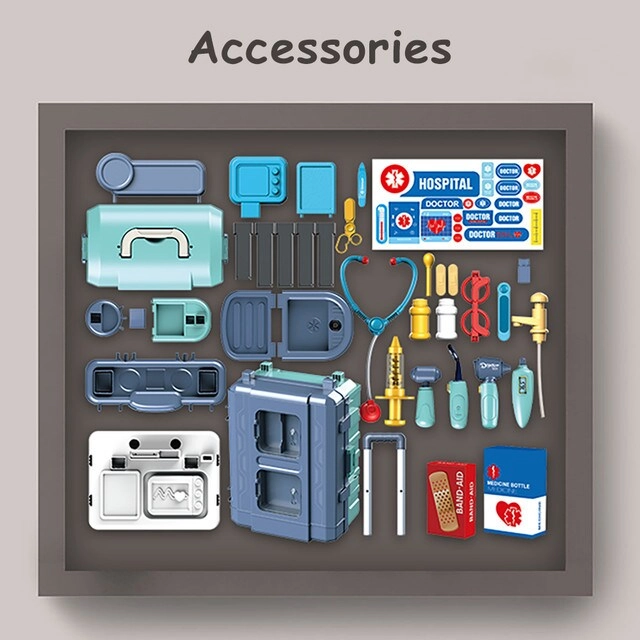 SAM BOX FZE ROLE PLAY SHOPKEEPER/SUPERMARKET TOY SET SCHOOL BAG - 36 Pcs (025158014600)