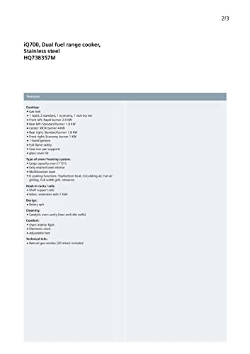 HQ738357M GAS Cooker