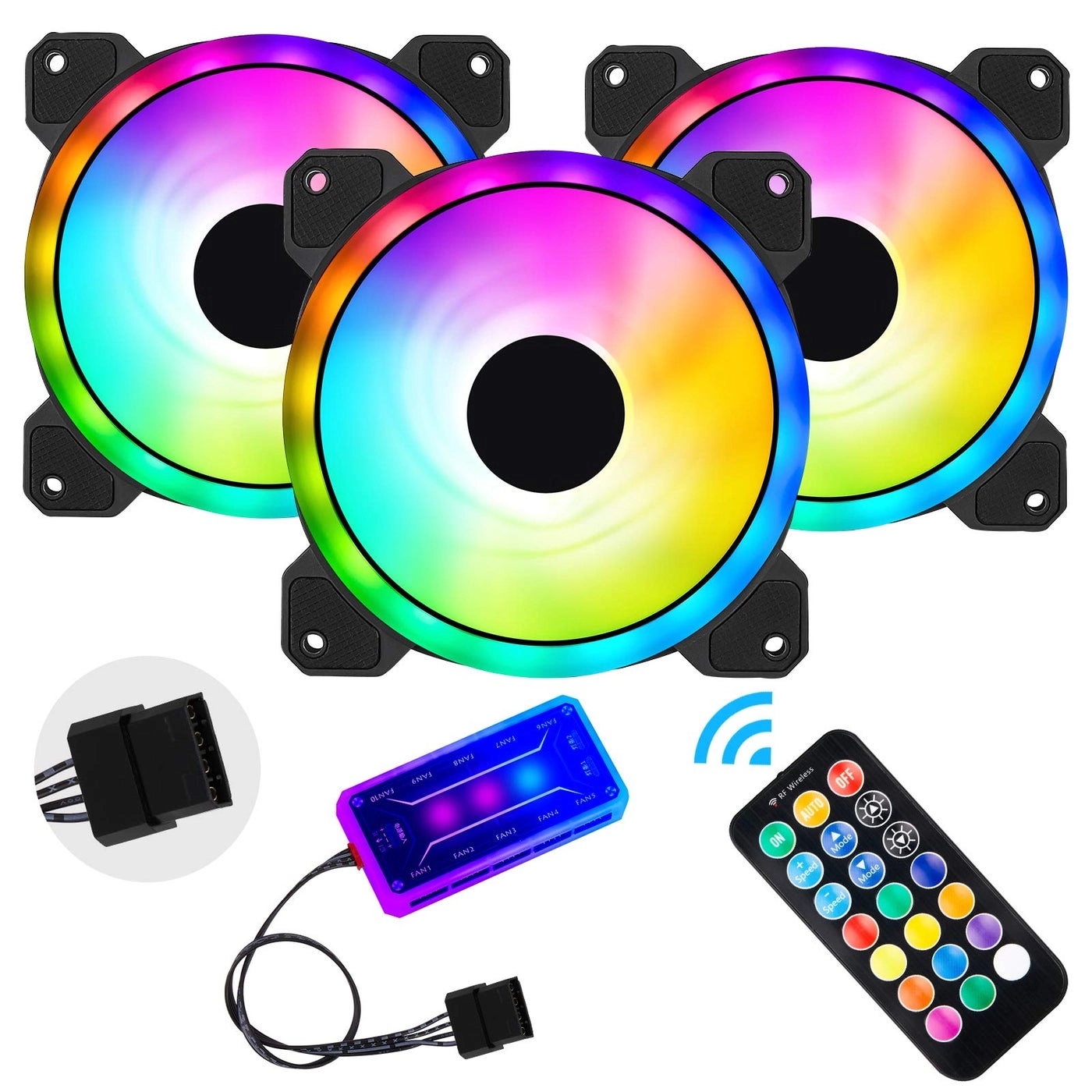 AURTEC RGB Case Fan - 3 120mm Pack