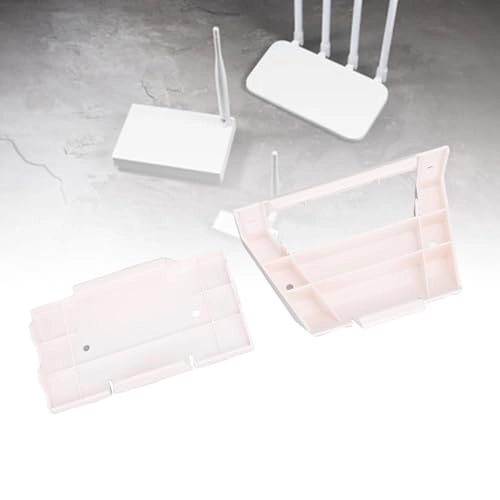 Router and Power Supply Wall Mount - ABS Plastic White Compatible with Gen 3 V3 Routers