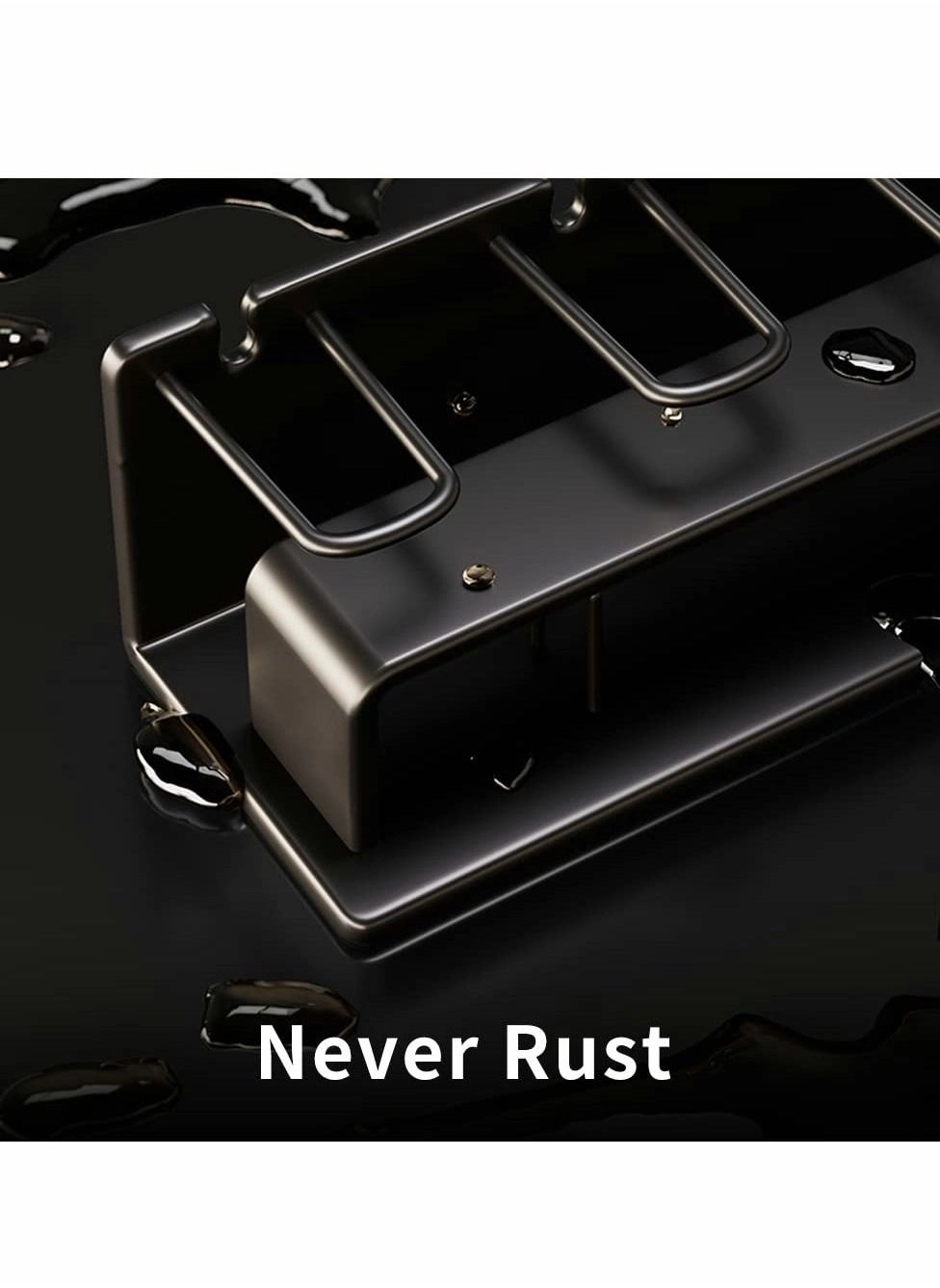 Wall Mount Toothbrush Holder - 3 Slots Wallmount / Countertop