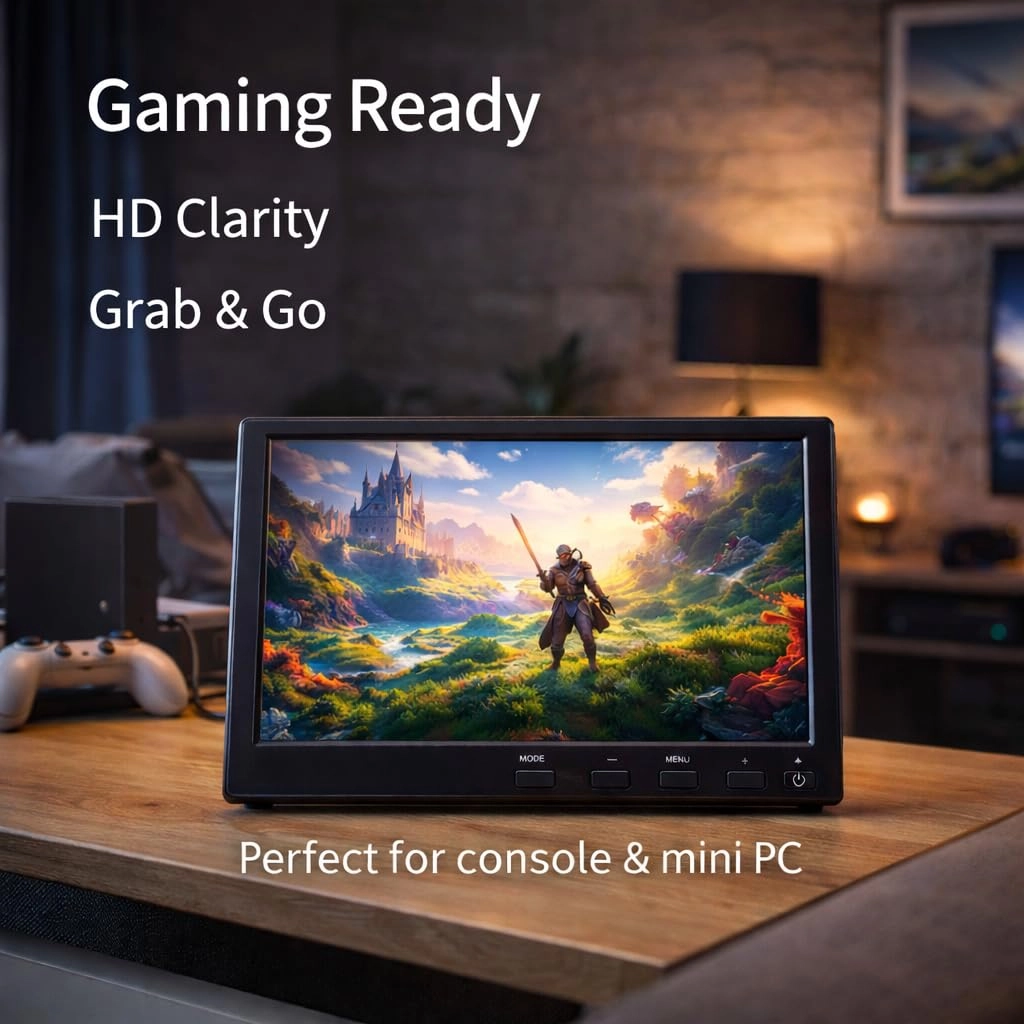 Portable Gaming Monitor - 1280x800 10.1 Inch