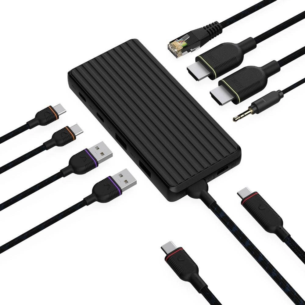 Unisynk 9 Port Dual Display USB-C Hub