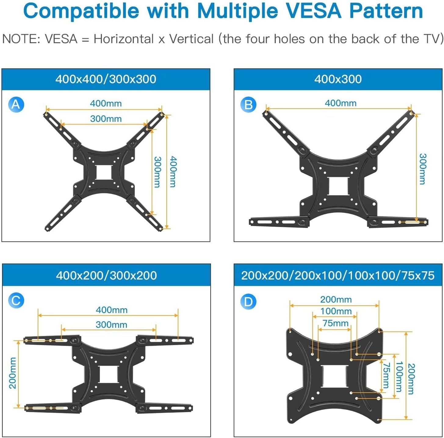 Model-X400 - 50 lbs 32" TO 55"