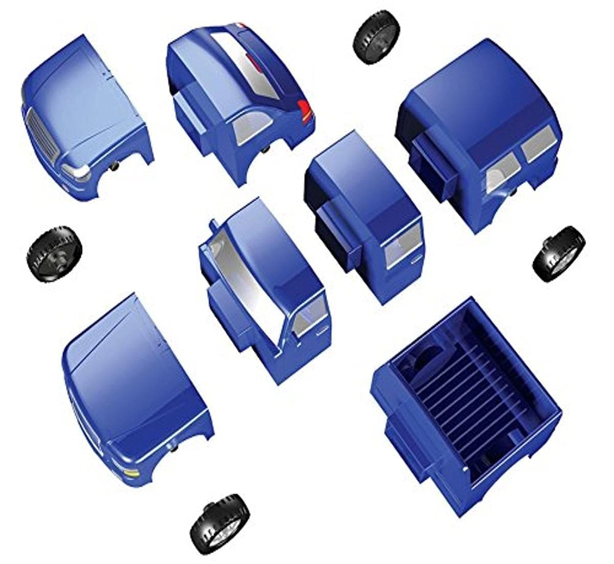 MZA STORES Magnetic BuildaCar