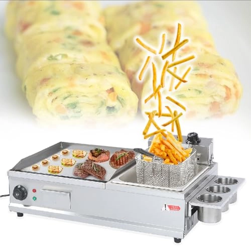 Electric Griddle - 35 x 40cm Deep Fryer
