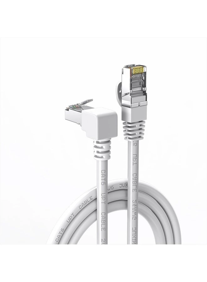 JUXINICE 90 Degree CAT6 Ethernet Cable - 6FT 30FT