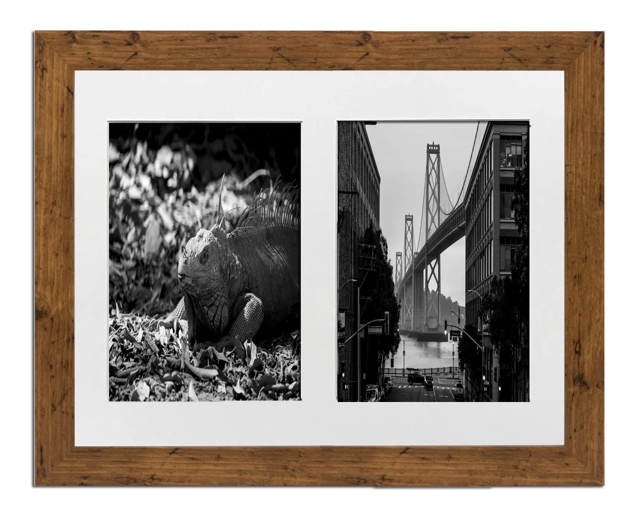 MDF 30mm Walnut Frame - 10" x 8" 2