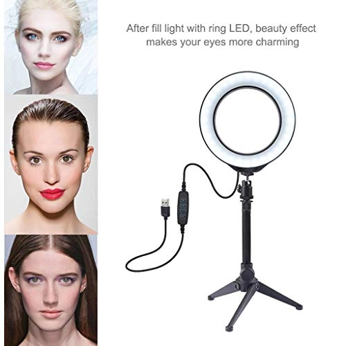 Ring Light LED - 6" Tripod 3 Light Modes