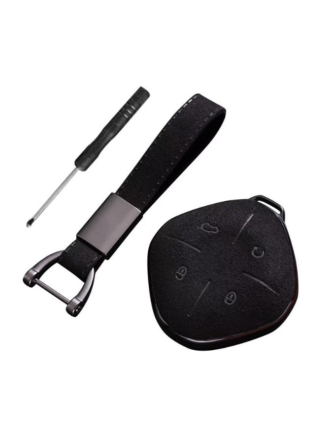 Generic Key Fob Cover - Leather Black