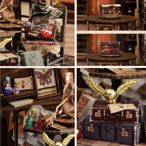 Miniature Dollhouse Kit - Dark magic mixed with gothic 1：24