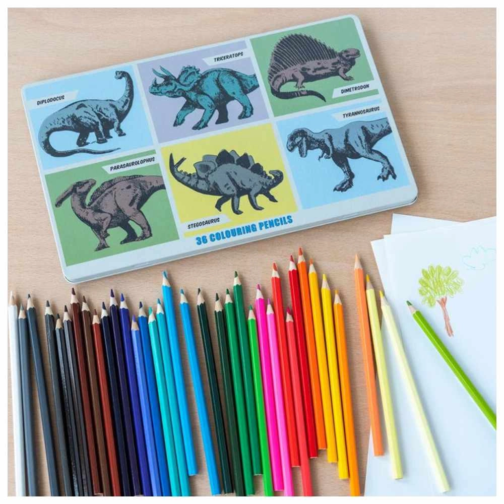 Colouring Pencils In A Tin - 36 Pcs