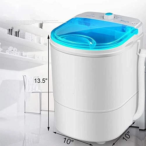 AADECOR Portable Washing hine, Ultrasound Folding Fully Automatic Laundry hine, Turbine Washer, Low Noise, Mini,Place it anywhere, store easily, blue,pink,Blue