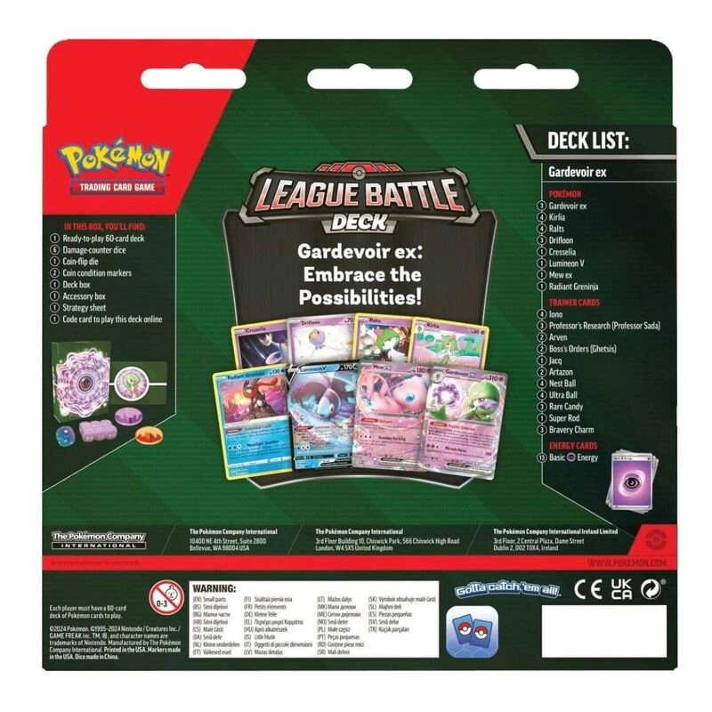 Gardevoir Ex League Battle Deck - 60-card