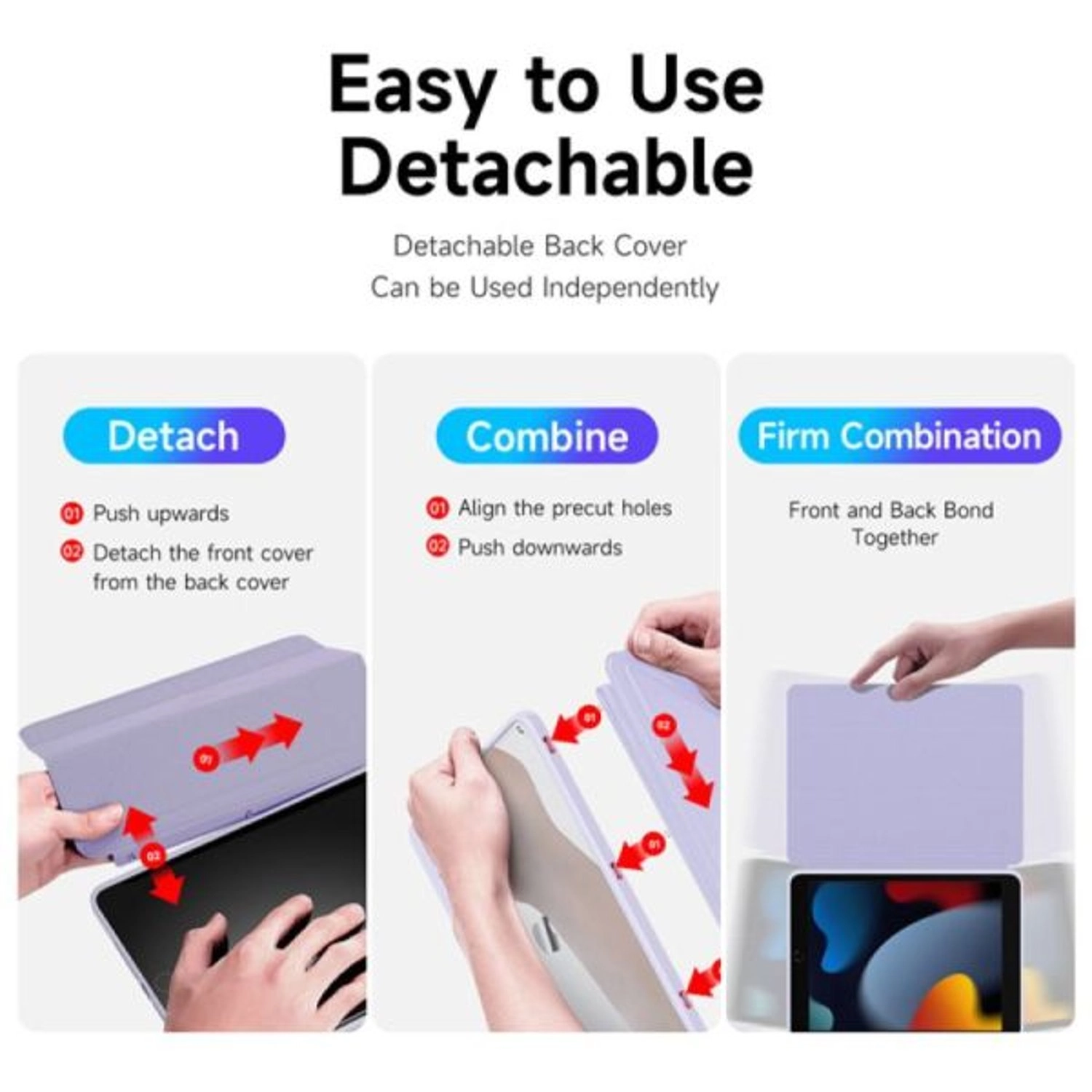 Smart Folio Case with Pencil Holder for iPad 7/8/9 10.2-inch