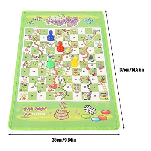 Snake and Ladder Chess Board Game - Foldable Non-woven Fabric