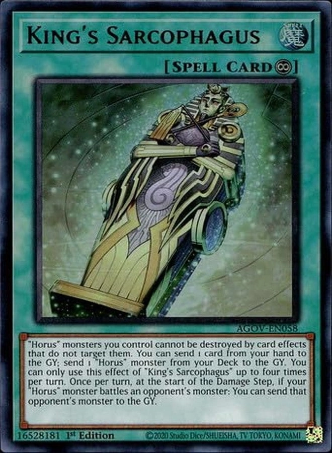 Yu-Gi-Oh! King's Sarcophagus AGOV-EN058 - 1st Edition