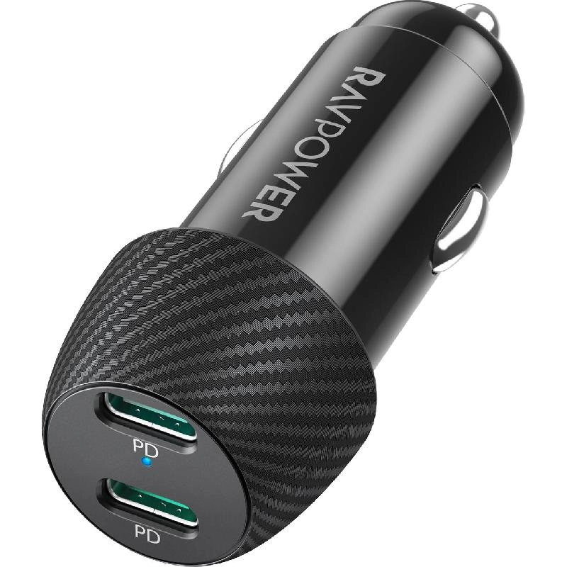 Dual Port PD Car Charger - 3A