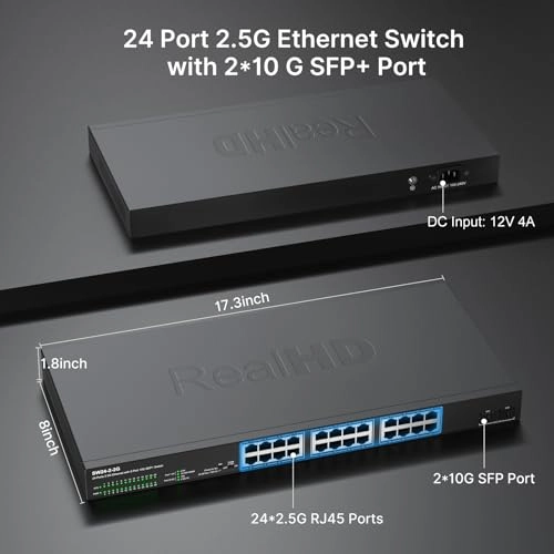 24 port 2.5G ethernet switch without PoE 24-Ports