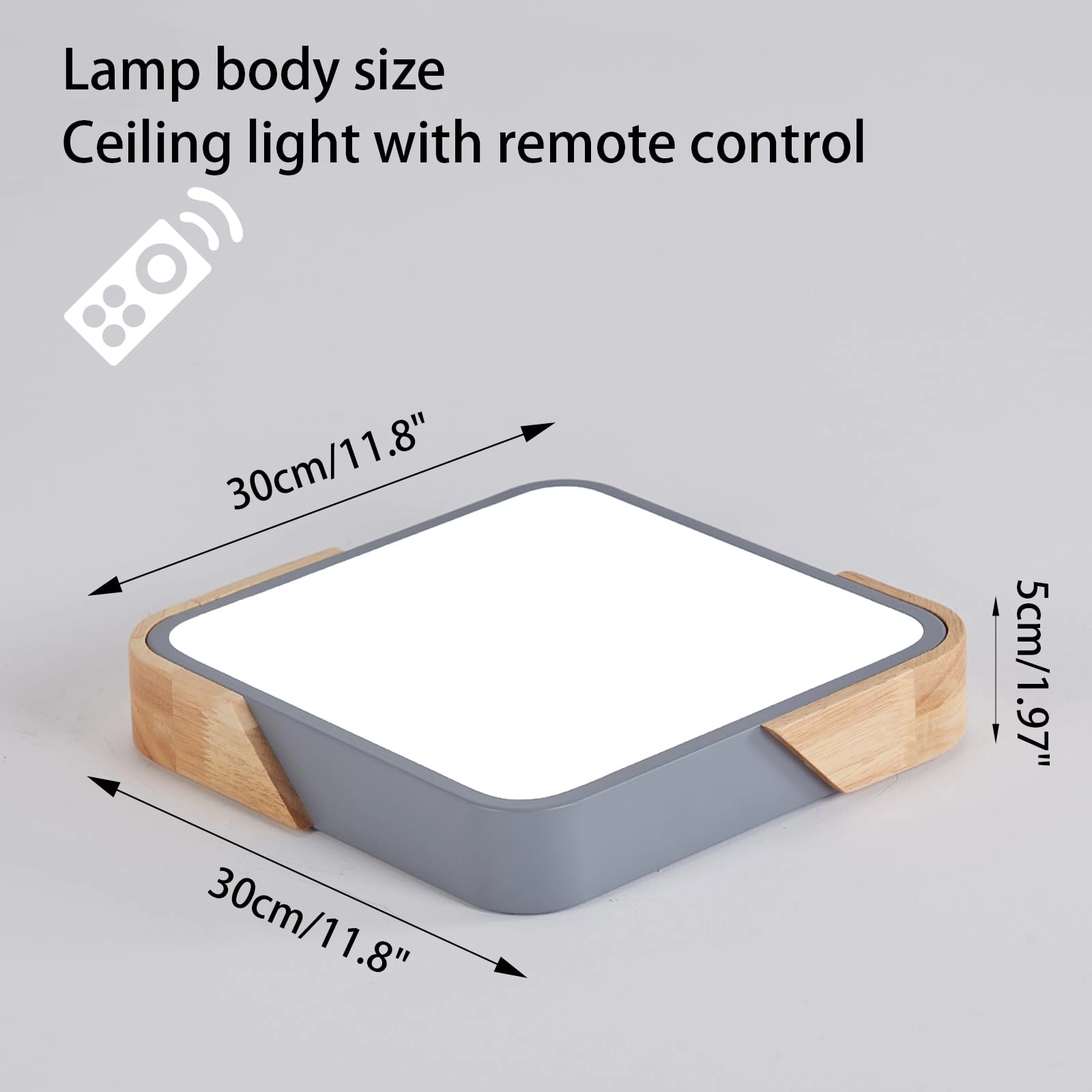 Flush Ceiling Light - 6000K 4000K 3000K Dimmable