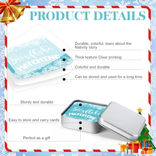 Christmas Snowflake Memory Matching Game - 52 Pcs 12 years and up Abkhazian